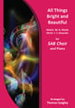 All Things Bright and Beautiful SAB choral sheet music cover